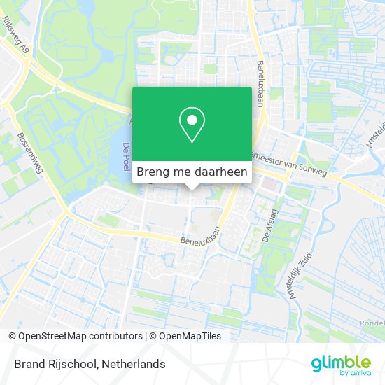 Brand Rijschool kaart