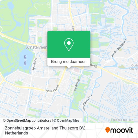 Zonnehuisgroep Amstelland Thuiszorg BV kaart