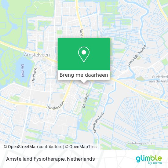 Amstelland Fysiotherapie kaart