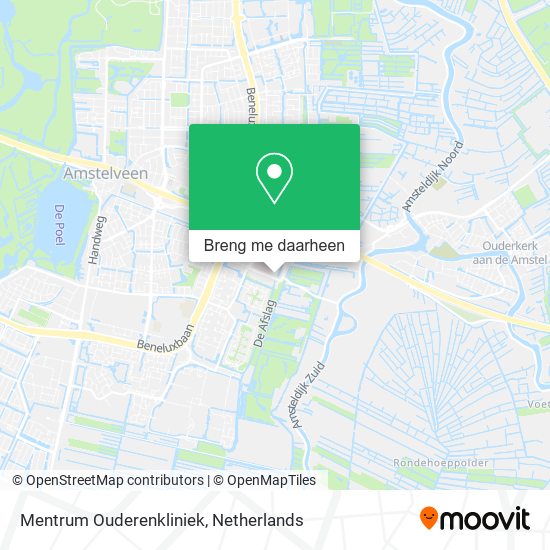 Mentrum Ouderenkliniek kaart
