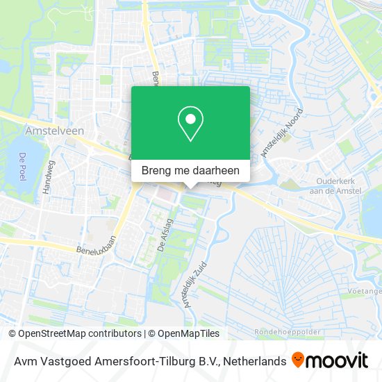 Avm Vastgoed Amersfoort-Tilburg B.V. kaart