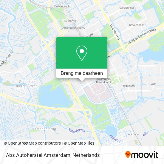 Abs Autoherstel Amsterdam kaart