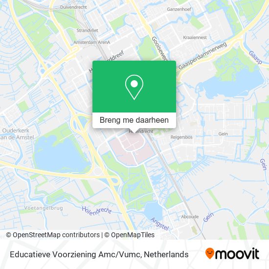 Educatieve Voorziening Amc / Vumc kaart