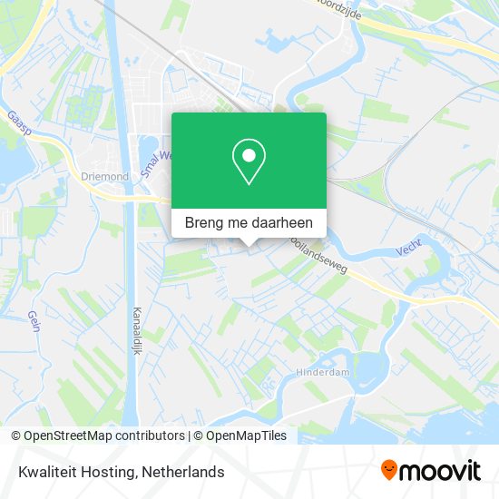 Kwaliteit Hosting kaart