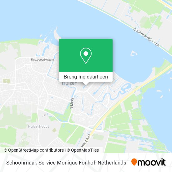 Schoonmaak Service Monique Fonhof kaart