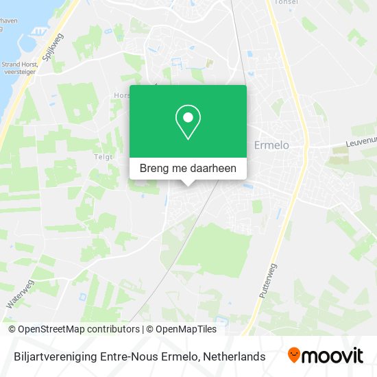 Biljartvereniging Entre-Nous Ermelo kaart