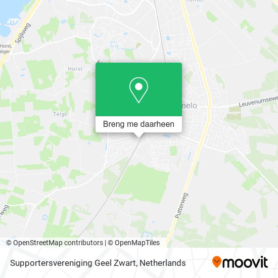 Supportersvereniging Geel Zwart kaart