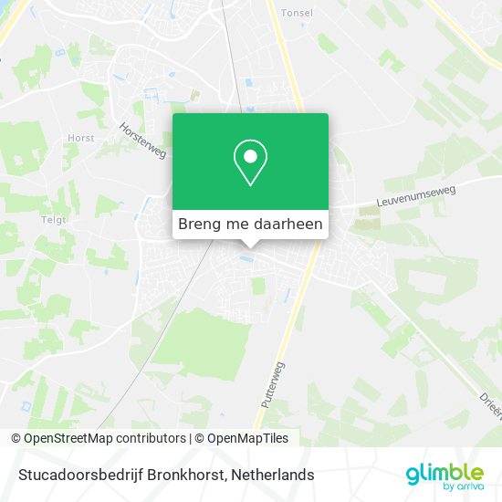 Stucadoorsbedrijf Bronkhorst kaart