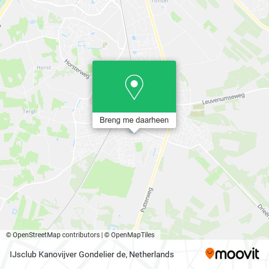 IJsclub Kanovijver Gondelier de kaart