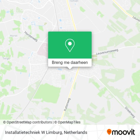 Installatietechniek W Limburg kaart