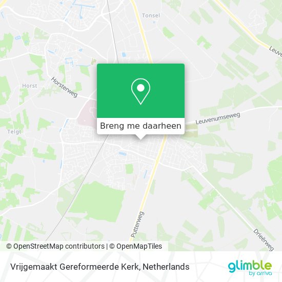 Vrijgemaakt Gereformeerde Kerk kaart