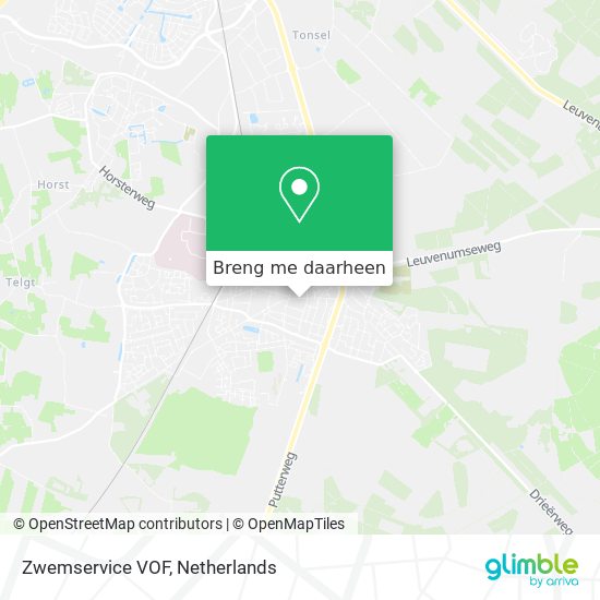 Zwemservice VOF kaart