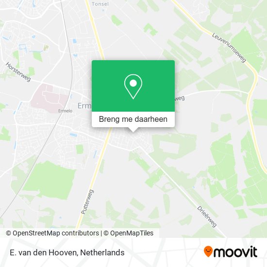 E. van den Hooven kaart