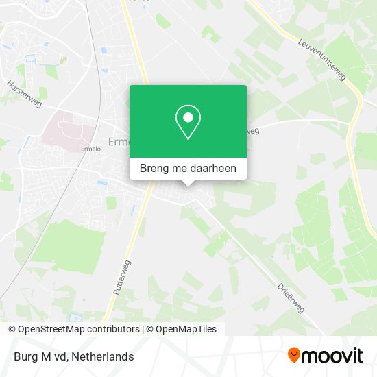 Burg M vd kaart