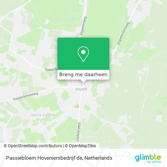 Passiebloem Hoveniersbedrijf de kaart