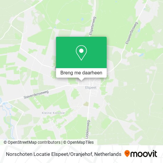 Norschoten Locatie Elspeet / Oranjehof kaart
