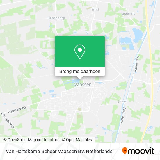 Van Hartskamp Beheer Vaassen BV kaart