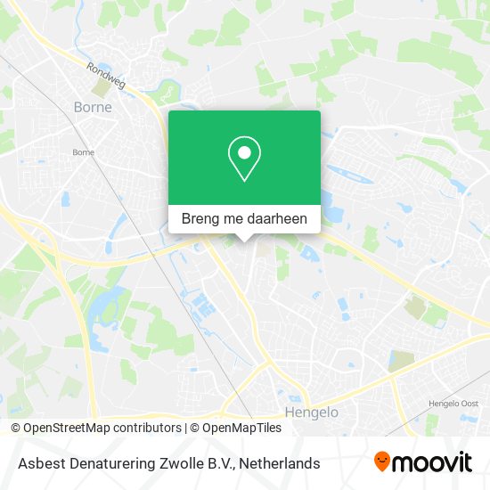 Asbest Denaturering Zwolle B.V. kaart