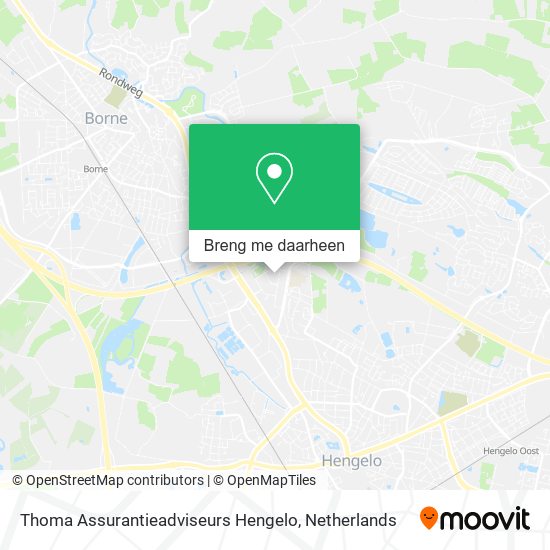 Thoma Assurantieadviseurs Hengelo kaart