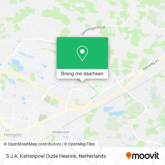 S.J.A. Kattenpoel Oude Heerink kaart