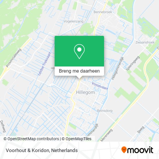 Voorhout & Koridon kaart