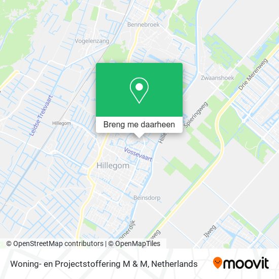 Woning- en Projectstoffering M & M kaart