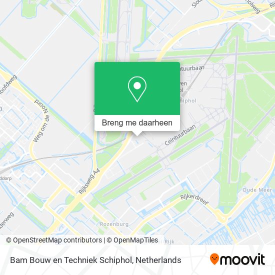 Bam Bouw en Techniek Schiphol kaart