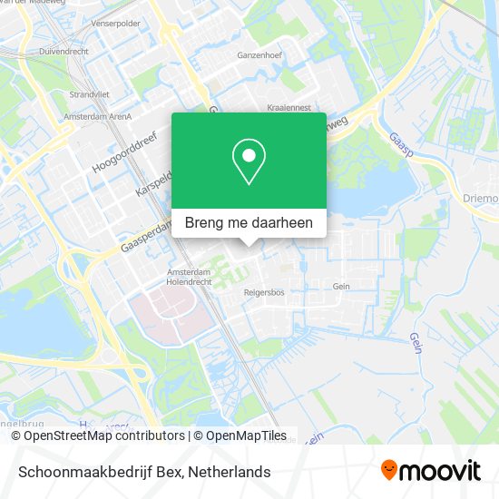 Schoonmaakbedrijf Bex kaart