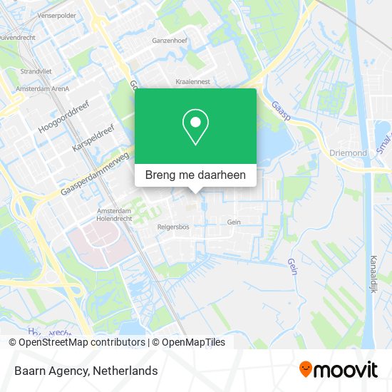 Baarn Agency kaart