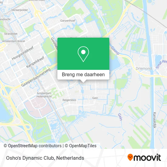 Osho's Dynamic Club kaart