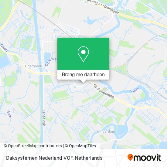 Daksystemen Nederland VOF kaart