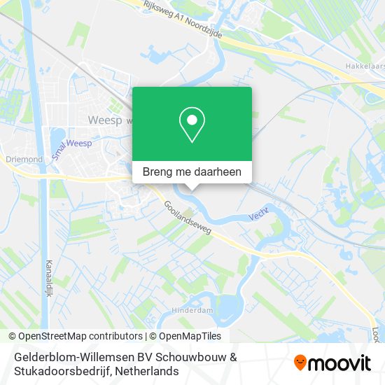 Gelderblom-Willemsen BV Schouwbouw & Stukadoorsbedrijf kaart