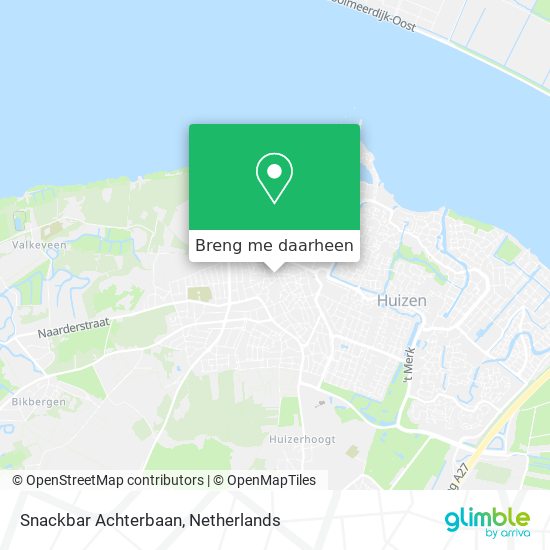 Snackbar Achterbaan kaart