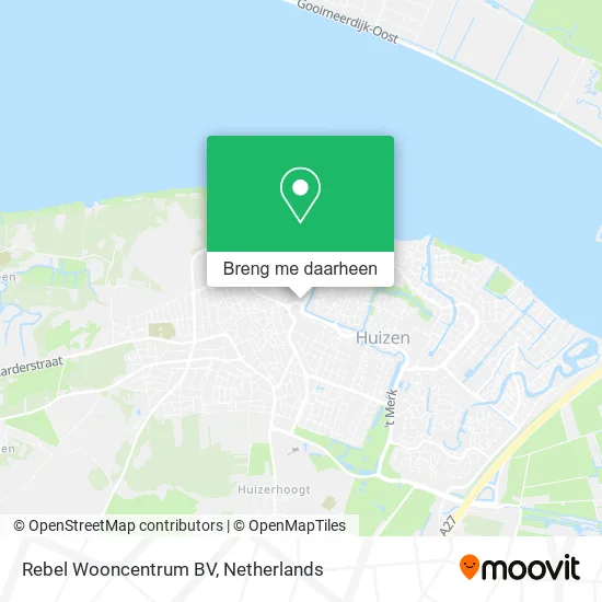 Rebel Wooncentrum BV kaart