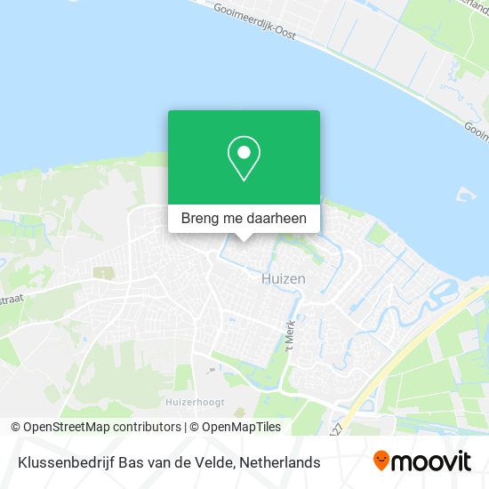 Klussenbedrijf Bas van de Velde kaart