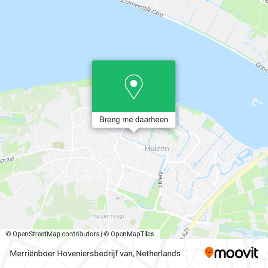 Merriënboer Hoveniersbedrijf van kaart