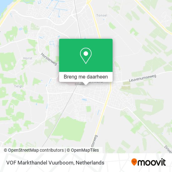 VOF Markthandel Vuurboom kaart