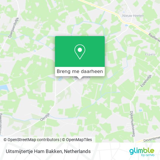 Uitsmijtertje Ham Bakken kaart