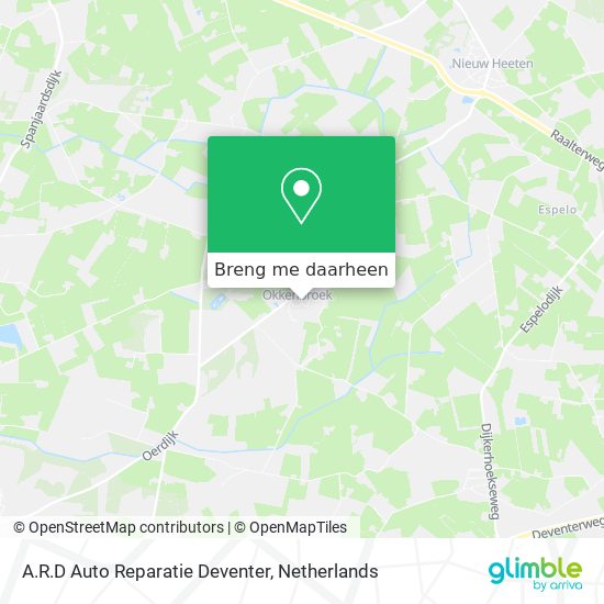 A.R.D Auto Reparatie Deventer kaart