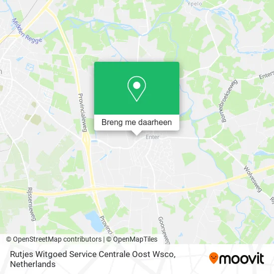 Rutjes Witgoed Service Centrale Oost Wsco kaart