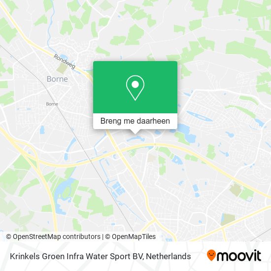 Krinkels Groen Infra Water Sport BV kaart