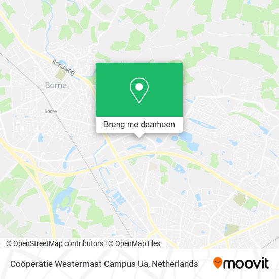 Coöperatie Westermaat Campus Ua kaart