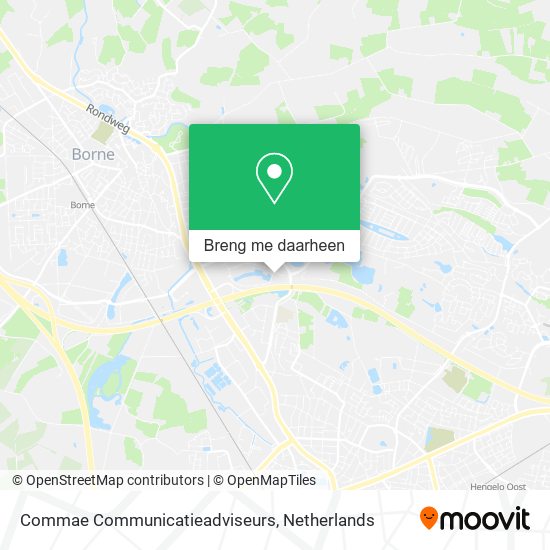 Commae Communicatieadviseurs kaart