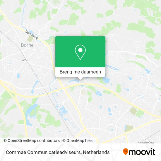 Commae Communicatieadviseurs kaart