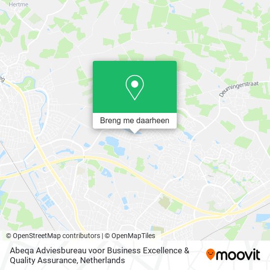 Abeqa Adviesbureau voor Business Excellence & Quality Assurance kaart