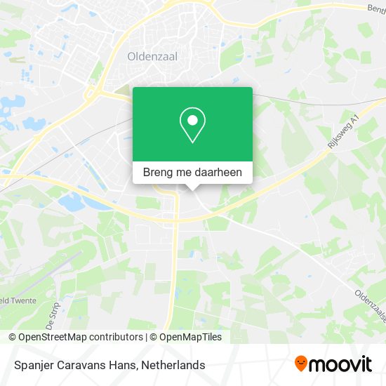 Spanjer Caravans Hans kaart