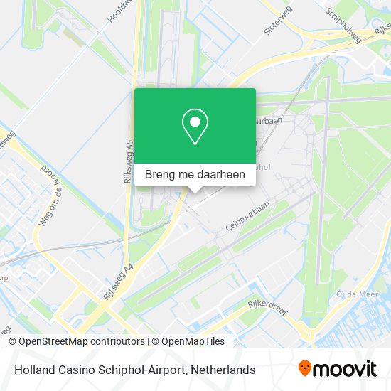 Holland Casino Schiphol-Airport kaart