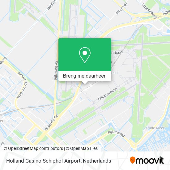 Holland Casino Schiphol-Airport kaart
