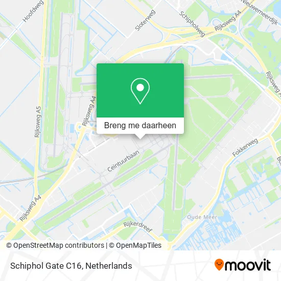 Schiphol Gate C16 kaart