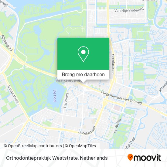 Orthodontiepraktijk Weststrate kaart